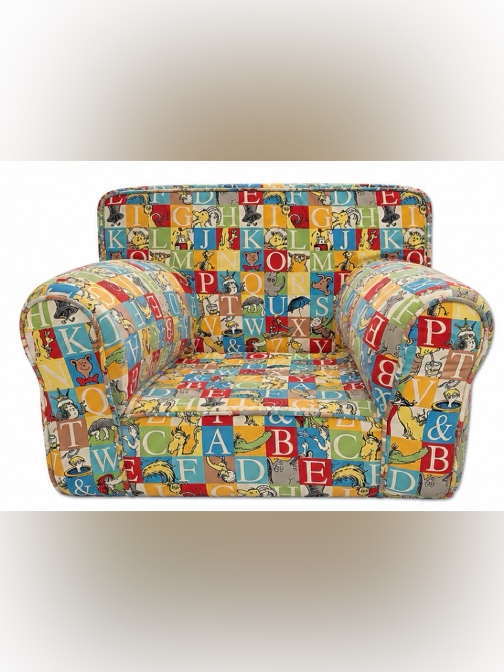 Trend Lab Discontinued Children's Alphabet Print Armchair in Multicolor